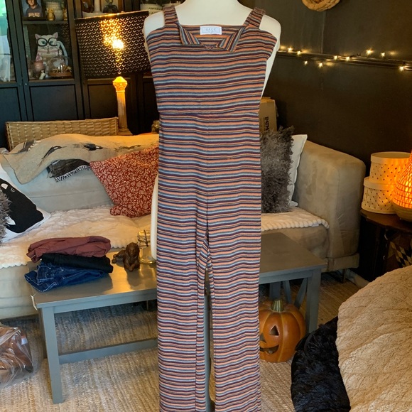 Sage the Label Harper Knit Multicolor Striped Jumpsuit. - Picture 2 of 5